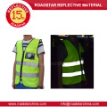 Wholesale fluorescent yellow Reflective safety jacket for running